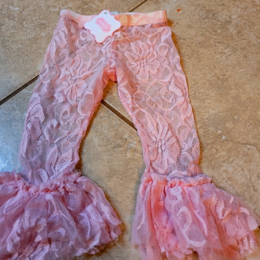 Mudpie lace bell bottom leggings